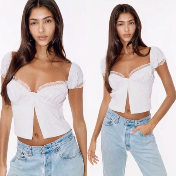 With Jean Remi Top - White XL - Picture 1 of 8
